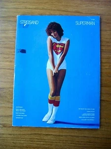 Cancionero de Superman de Barbra Streisand 1977 The Big 3 Music Corporation - Imagen 1 de 1