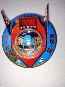 VINTAGE TIN FLYING SAUCER MADE IN JAPAN - Picture 1 of 14