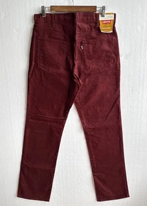 Neu mit Etikett 1970er Levi’s 519 Herrengröße 34 x 32 rot Cord gerades Bein Hose weißes Etikett - Bild 1 von 9
