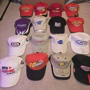 16 Vintage Racing Nascar Hats Some Signed - Picture 1 of 11