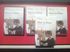 *The Great Courses◾How to Draw*◾David Brody◾3 Guidebooks + 6 DVDs Complete Set - Picture 1 of 6