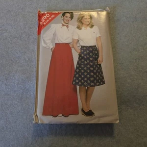 Vintage See & Sew 4290 Skirt Pattern Misses Size 14–18 A-Line Midi Maxi Uncut - Picture 1 of 5