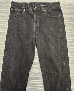 VTG Levis Jeans Mens 36x34 Black 550 Relaxed Fit Wide Leg Skate USA 90s Y2K - Picture 1 of 8