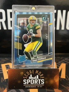 Sean Clifford 2023 Panini Clearly Donruss Holo Platinum 1/1 Packers Rookie RC - Picture 1 of 2