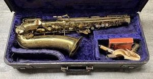 Saxofón Alto Buescher Aristocrat Serie I Años 30 Original con Estuche - Imagen 1 de 18