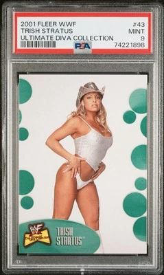 2001 Fleer WWF The Ultimate Diva Collection Trish Stratus #43 Rookie PSA 9 MINT - Image 1 of 3