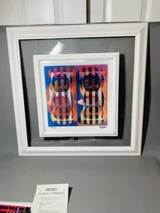 Rare Agamograph Holographic Lenticular Limited Edition Signed Yaacov Agam TANGO - Picture 1 of 17