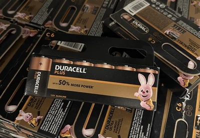 DURACELL C Plus Power Alkaline Batteries 100% LR14 MN1400 PACK 6⚡️50% More Power - Image 1 of 4