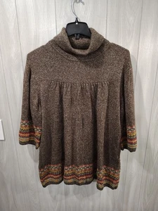 Damen Tribal Print Pullover Gr. 22/24 Boho Festival Bohemian Azteken Kleid Scheune - Bild 1 von 8