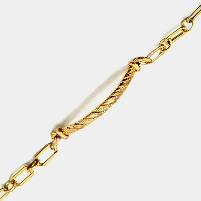 Unique Handmade solid ID 11" Anklet Bracelet Genuine 1/20 14K yellow Gold Filled - Image 1 of 4
