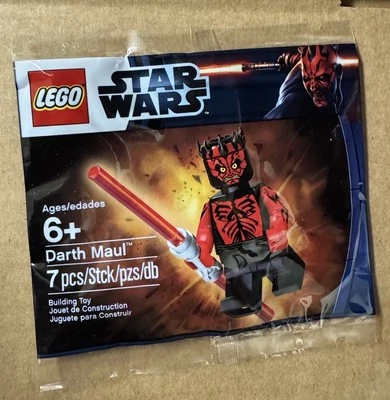 LEGO STAR WARS Shirtless Darth Maul Polybag 5000062 Minifigure Rare NEW SEALED - Image 1 of 4