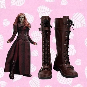 Cosplay X-Men Phoenix Jean Grey Summers Shoes High Leg Boots Halloween Boots PU - Picture 1 of 6