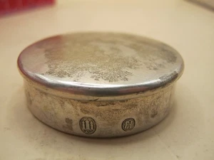 Antigua caja de tabaco circular danesa Christian F Heise Dinamarca - Imagen 1 de 6