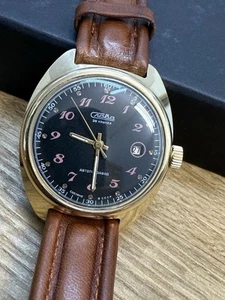 VINTAGE SLAVA AUTOMATIC HERRENUHR UM 1980 UDSSR 26 Jewels Selten - Bild 1 von 6