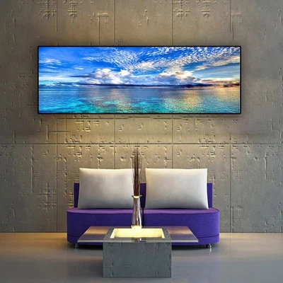 Print Painting Six Running Horses Study Wall Waterproof Decoration Home - Image 1 of 4