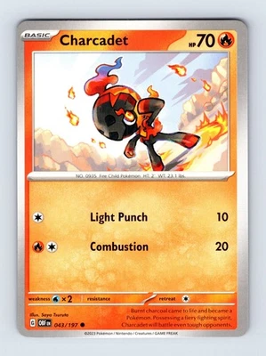 (2x PlaySet) - Charcadet 043/197 SV03: Obsidian Flames 043/197 NM/LP - Image 1 of 2