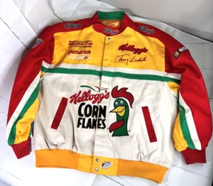 Chaqueta Terry Labonte Kellogg’s Jeff Hamilton Corn Flakes NASCAR XL Racing Usada en Excelente Condición - Imagen 1 de 11