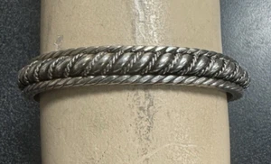 Brazalete Navajo de plata de ley firmado D Chávez 7” 50 g - Imagen 1 de 12