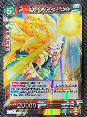 Dragon Ball Card Game Ghost Attack Super Saiyan 3 Gotenks BT2-014 R Foil - Image 1 of 2