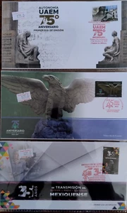 Mexico stamp 2019 3 FDC covers commemorative good condition seen combine - Picture 1 of 2