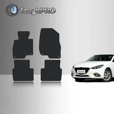 Alfombrillas ToughPRO negras para Mazda 3 All Weather Custom Fit 2014-2018 Foto 1 de 4