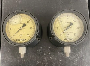 REOTEMP - Industrial Process Gauge - PT45T Series - 0-30 PSI - 4.5” Face - 1/2” - Picture 1 of 8