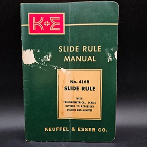Keuffel Esser K&E Slide Rule Manual 4168 Vintage 1947 - Picture 1 of 9