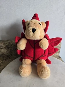 Disney Winnie The Pooh Maple Leaf Bear Plush - Picture 1 of 7