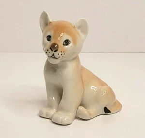 Vintage Lomonosov Lion Cub Russian Imperial Porcelain Figurine Made in USSR - Picture 1 of 6