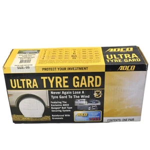 Juego de 2 cubiertas de neumáticos Ultra Tyre Gard de gran tamaño para ruedas de 19,5" blancas - Imagen 1 de 4