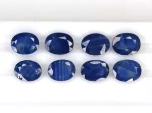 1 Pc Natural Blue Sapphire 9x7mm Oval Loose Gemstone For Jewelry Making Gifts - Picture 1 of 4