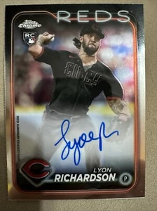 2024 Topps Chrome - Rookie Autographs #RA-LR Lyon Richardson (AU, RC) - Picture 1 of 2