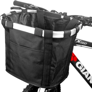 CZXJKKL Bike Basket, Foldable Small Pet Cat Dog Carrier Front Removable Bicycle - Picture 1 of 7