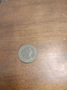 1962 Great Britain Half Penny World Coin Queen Elizabeth - Picture 1 of 4