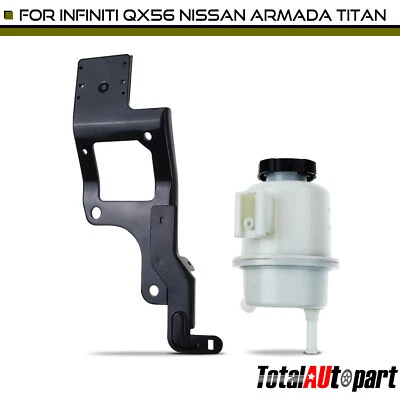 Power Steering Reservoir w/ cap for INFINITI QX56 2004-2012 Nissan Armada Titan Foto 1 de 4