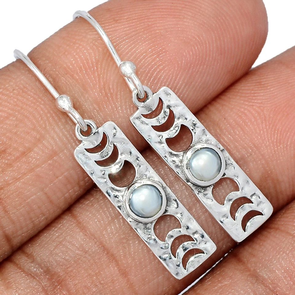 Fases de la Luna - Pendientes de plata de ley 925 con perlas cultivadas UYS4 CE41421 Foto 1 de 1