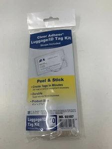 10 Pack of C-Line Peel & Stick Luggage / ID Tag Kit 65107 Fast Free Shipping! - Picture 1 of 2