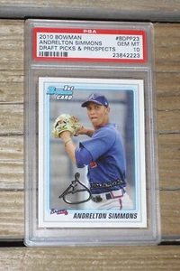 Bowman #BDPP23 2010 Andrelton Simmons novato Draft Picks - PSA GEM 10 - 23842223 - Imagen 1 de 4