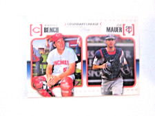 Johnny Bench 2010 Topps Legendary Lineage Insert Card #LL-32 W/Joe Mauer