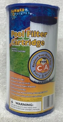 New One (1) SUMMER ESCAPES / GP Limited UNIVERSAL Type CA Pool Filter Cartridge - Image 1 of 4
