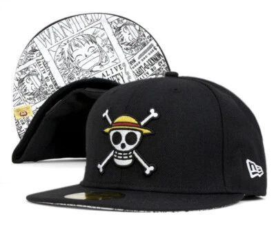 NEW ERA 59FIFTY ONE PIECE luffy 59FIFTY FITTED CAP black/white - Image 1 of 3