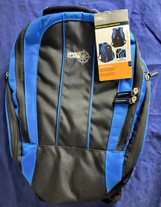 Lewis N' Clark Padded Laptop Sport Pack BackPack Blue/Black - Picture 1 of 2