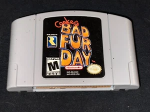 Conker's Bad Fur Day (Nintendo 64, 2001) Cleaned / Tested / Authentic - N64 - Picture 1 of 4