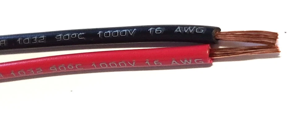 CABLE CALIBRE 16 ROJO Y NEGRO 25 FT CADA PRIMARIO AWG TRENZADO COBRE CONTROL REMOTO Foto 1 de 1