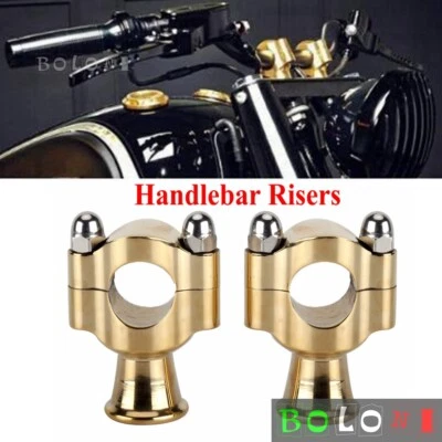 Латунный комплект стояков руля мотоцикла 1 дюйм для Harley Cafe Racer Bobber Chopper - Изображение 1 из 4