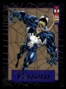 Fleer Marvel Amazing Spider-Man 1994 - Tarjeta de persecución Venom Gold Web Foil #1 de 6 - Imagen 1 de 2