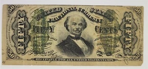 1863 50C Fractional Currency note, 3rd Issue Colby Spinner - Picture 1 of 2