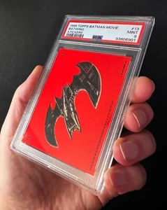 1989 Topps Batman Movie Sticker BATWING #13 PSA 9 - POP 4 - None Graded Higher - Picture 1 of 3
