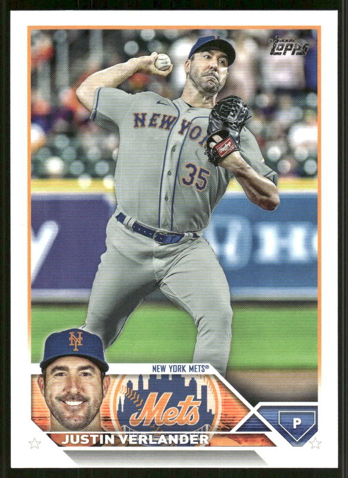 2023 Topps New York Mets #NYM-16 Justin Verlander - Image 1 of 2