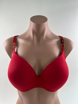Victoria's Secret Incredible by VS Padded Racerback Bra  Red  Size 32DDD  NWT - Image 1 of 4